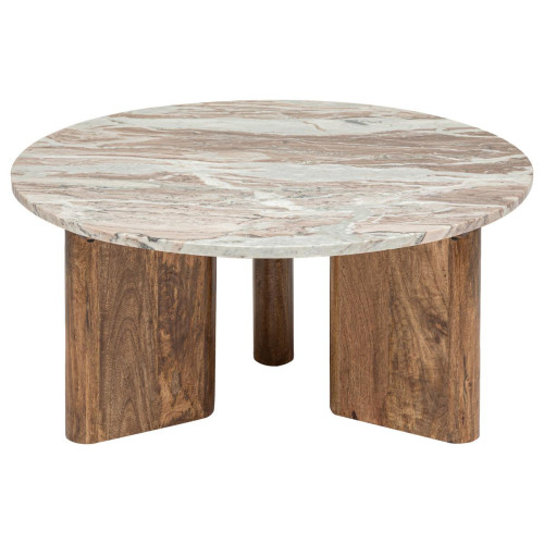 3S. x Home - Table basse, marbre et manguier - Table Basse Design