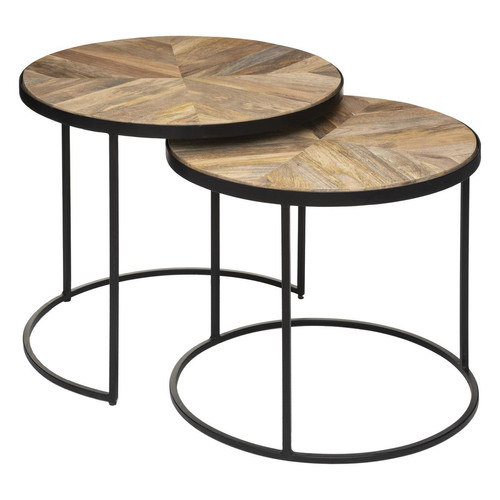 3S. x Home - Table Café Bois BASILE    X 2 - Table Basse Design