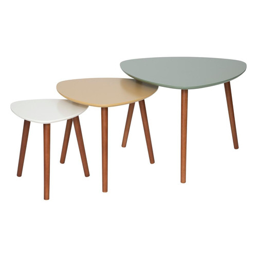 3S. x Home - Lot Table a café Mileo Vegetal - Sélection meuble & déco Scandinave