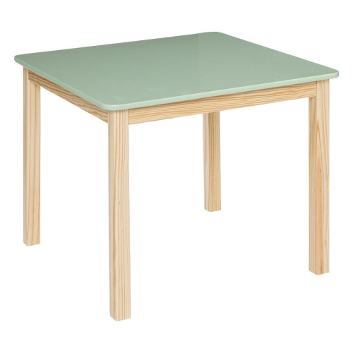 3S. x Home - Table "Classic" en pin et bois vert - Bureau Enfant Design