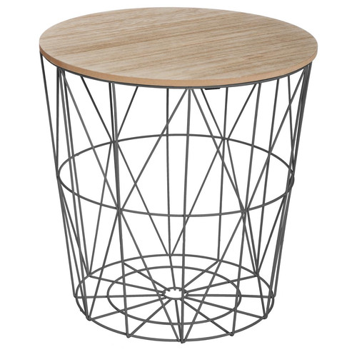 3S. x Home - Table de café Kumi noire métal  - Table Basse Design