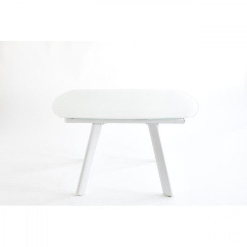 3S. x Home - Table de repas en Métal Blanc SPID - Table