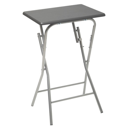3S. x Home - Table Pliante 48 X 38 cm Gris H 64 - Table de bar