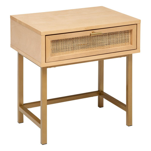 3S. x Home - Tables de chevet en métal et bouleau  - Table De Chevet Design