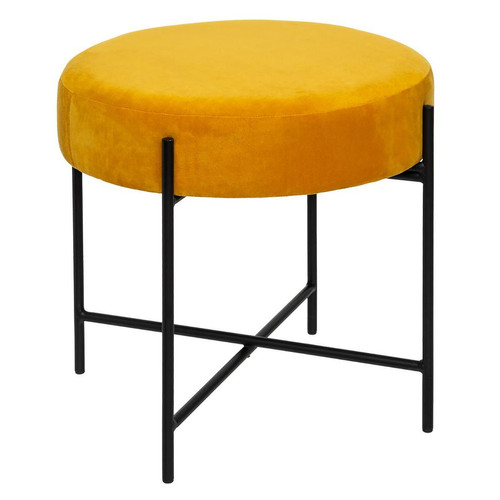 Tabouret Velours Ocre Arty 3S. x Home