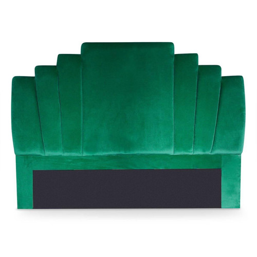 3S. x Home - Tête de lit Arena 160 cm Velours Vert - Tete de lit