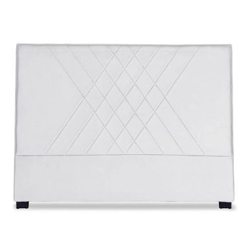 3S. x Home - Tête de lit Diam 160cm Simili P.U. Blanc - Sommiers Et Lits Design