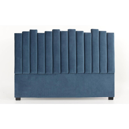 3S. x Home - Tête de lit Lucky 180cm Velours Bleu - Tete de lit