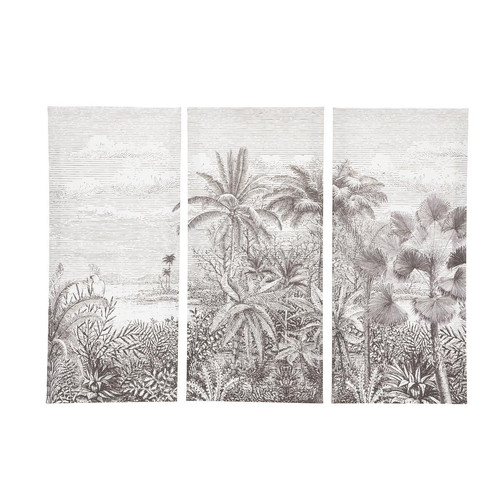 Toile imprimée "Bota", bois, noir et blanc, 67,5x50 cm 3S. x Home Meuble & Déco