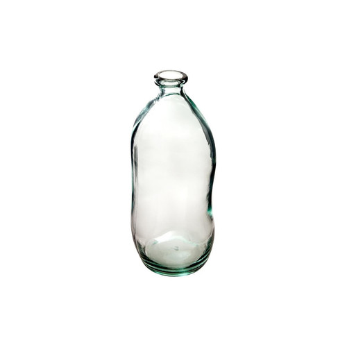 3S. x Home - Vase bouteille verre recyclé transparent H35 cm - Bougeoir Et Photophore Design