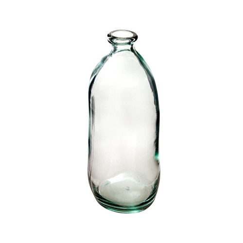 3S. x Home - Vase bouteille verre recyclé transparent H51 cm - Bougeoir Et Photophore Design