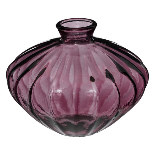 3S. x Home - Vase "Candy" en verre recyclé rose H14cm - Bougeoir Et Photophore Design