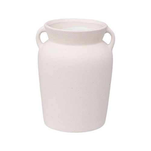 3S. x Home - Vase céramique "Anses" H20 blanc - Vase