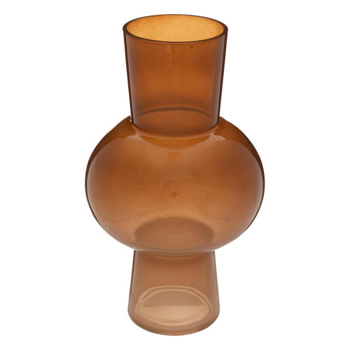 3S. x Home - Vase marron en verre  - Bougeoir Et Photophore Design