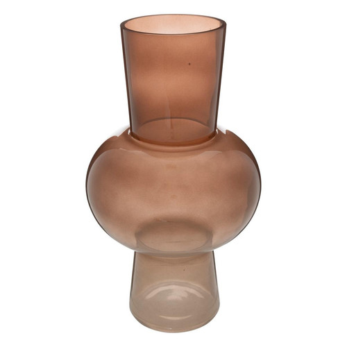 3S. x Home - Vase ambre en verre  - Bougeoir Et Photophore Design