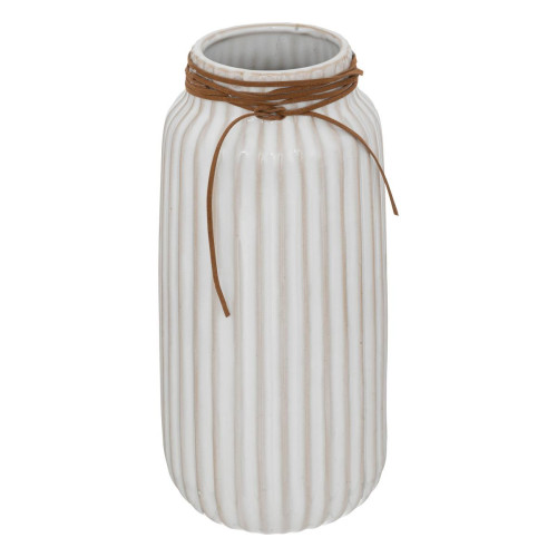 3S. x Home - Vase en Céramique REAC Café Blanc H28,5 - Vase Design