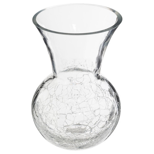 3S. x Home - Vase en Boule Évasée Craquelée - Bougeoir Et Photophore Design