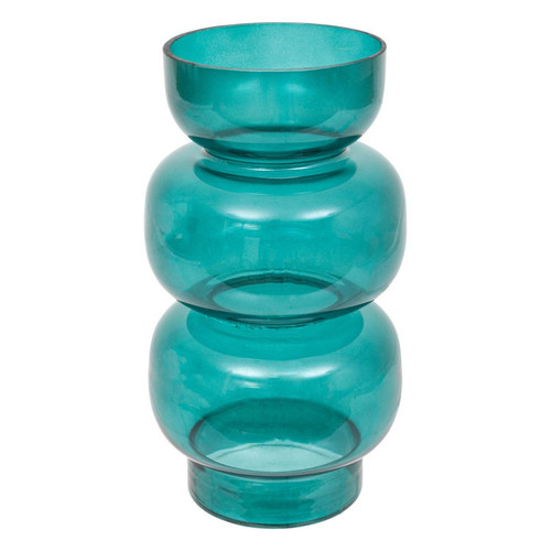 3S. x Home - Vase en verre bleu canard - Nouveautés