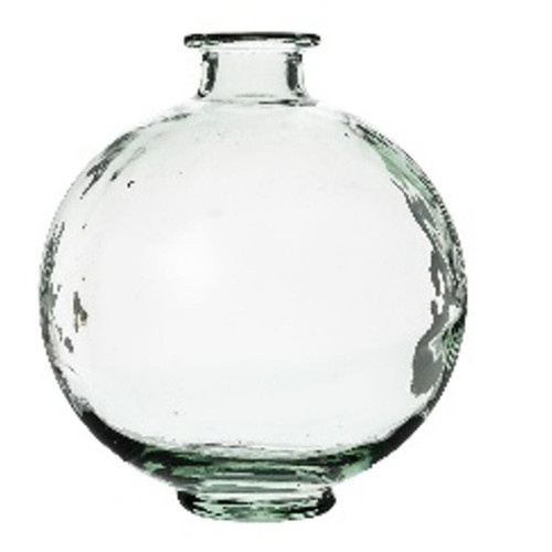 3S. x Home - Vase "Khem" en verre recyclé D25 transparent - Bougeoir Et Photophore Design