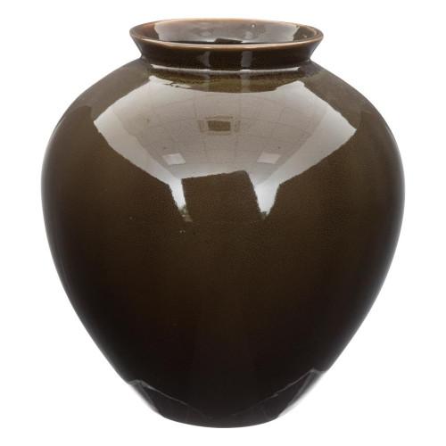 3S. x Home - Vase céramique vert kaki "Lour"  - La Déco Design