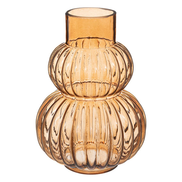 Vase "Rivi", verre, ambre, H25 cm Marron 3S. x Home Meuble & Déco
