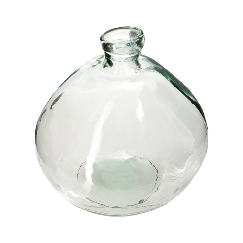 3S. x Home - Vase rond verre recyclé transparent D33 - Bougeoir Et Photophore Design