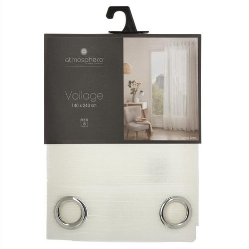 3S. x Home - Voilage ivoire "Sam" 140X240 - Rideaux Et Voilages Design
