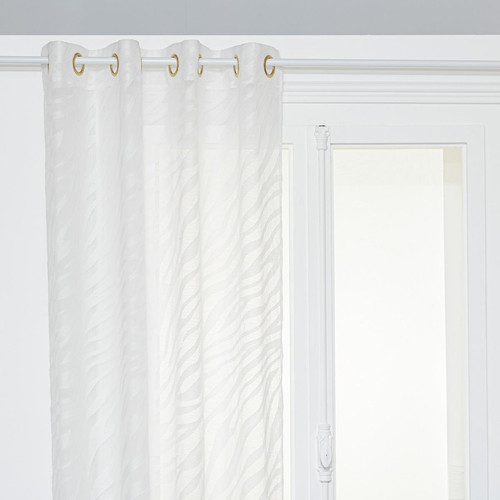 3S. x Home - Voilage jacquard  blanc - Rideaux Et Voilages Design