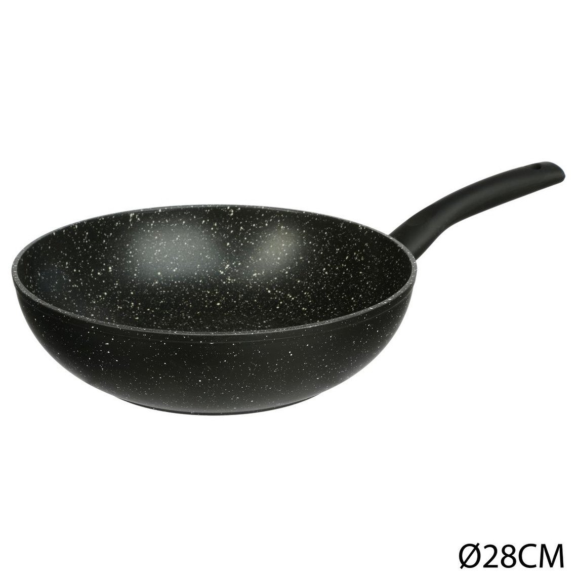 wok aluminium forgé caractère 28 cm