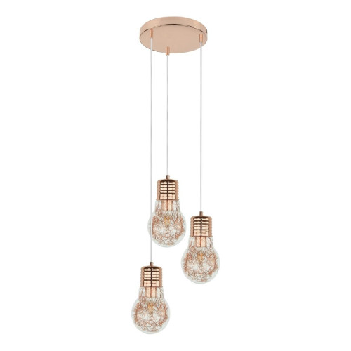 Britop Lighting - Ampoule pendante 3XE27 60W Cuivre - Lampes et luminaires Design