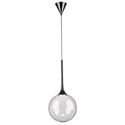 Britop Lighting - Lampe pendante Incl. 1xLED 9W Noir/Transparent  - Suspension Design