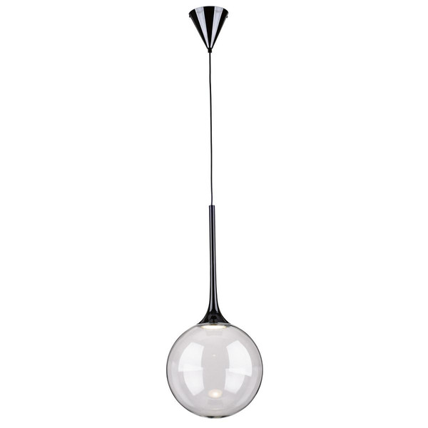 Lampe pendante Incl. 1xLED 9W Noir/Transparent  Noir Britop Lighting Meuble & Déco
