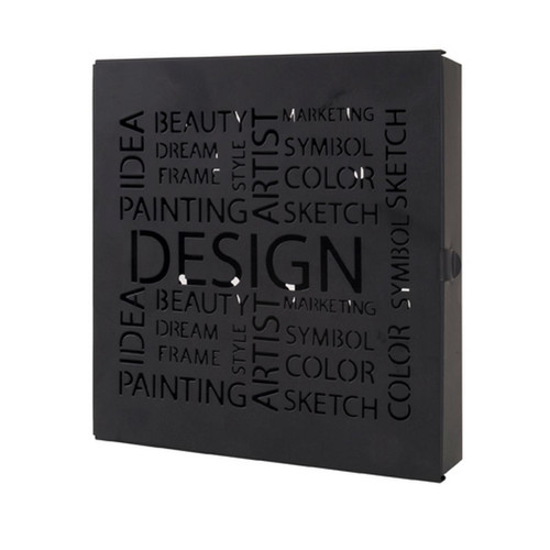 3S. x Home - Boite à clé noire en métal laqué - Décoration Murale Design
