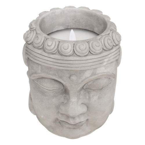 3S. x Home - Bougie LED Ciment Bouddha - Bougies et parfums d'intérieur