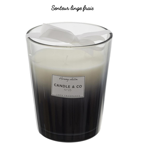 3S. x Home - Bougie Parfumée Vase Noir Harmony en verre - Promo La déco