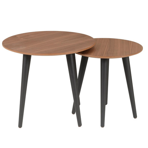 3S. x Home - Set de 2 Bouts de canapé gigogne  - Table Basse Design