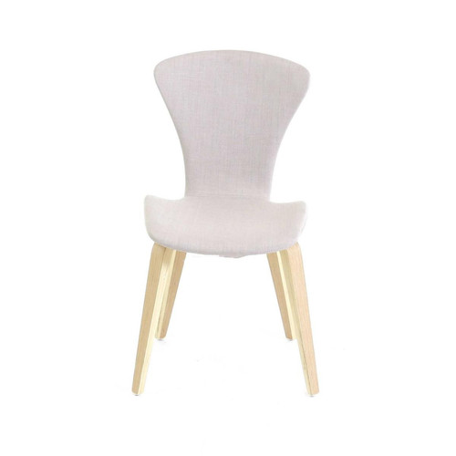 3S. x Home - Chaise en Tissu beige - La Salle A Manger Design