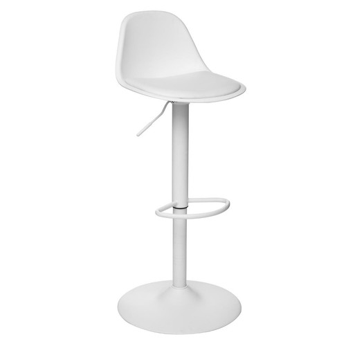 3S. x Home - Chaise De Bar Ajustable AIKO Blanc - Nouveautés Meuble Et Déco Design