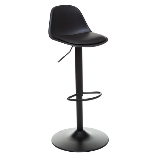 3S. x Home - Chaise De Bar Ajustable AIKO Noir - Tabouret De Bar Design