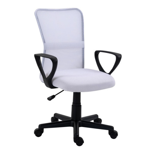 Chaise de bureau ergonomique réglable Blanc  Blanc 3S. x Home Meuble & Déco