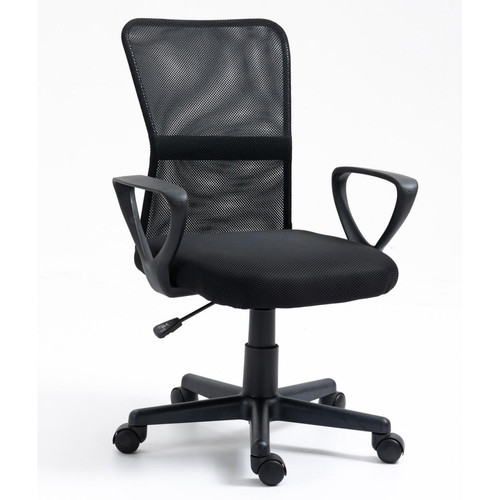 3S. x Home - Chaise de bureau ergonomique réglable Noir - Chaise De Bureau Design