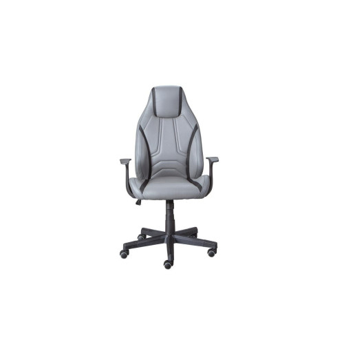 3S. x Home - Chaise de bureau LYSANDER Gris Noir - Chaise de bureau