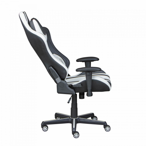 Chaise de bureau ZORO Blanc Noir Noir 3S. x Home Meuble & Déco