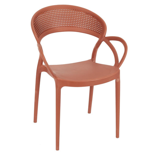 3S. x Home - Chaise de Jardin Terracotta - Soldes Mobilier Déco