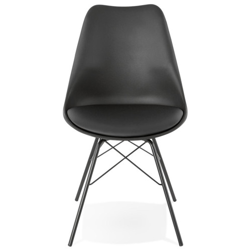 3S. x Home - Chaise Noir design FABRIK Style industriel  - Meuble Et Déco Design