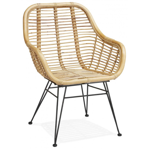 3S. x Home - Chaise Rotin PANDA - Collection ethnique meuble deco