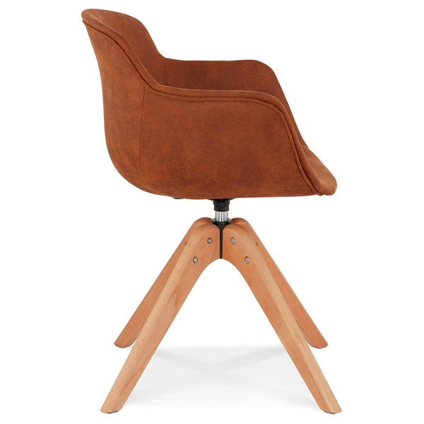 Fauteuil Marron design CHARLES  3S. x Home