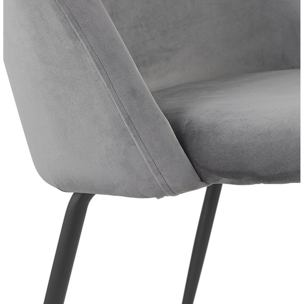 Fauteuil Gris Clair design MAGDA  3S. x Home
