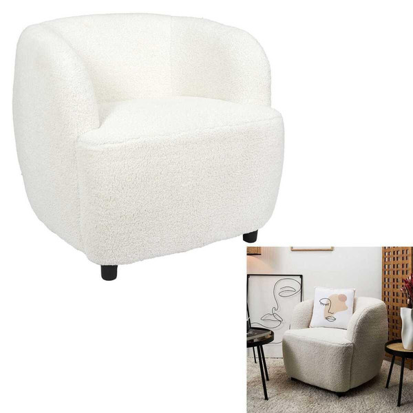 Fauteuil Style Scandicraft blanc 3S. x Home