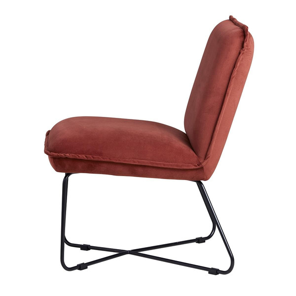 Fauteuil velours tomette 3S. x Home
